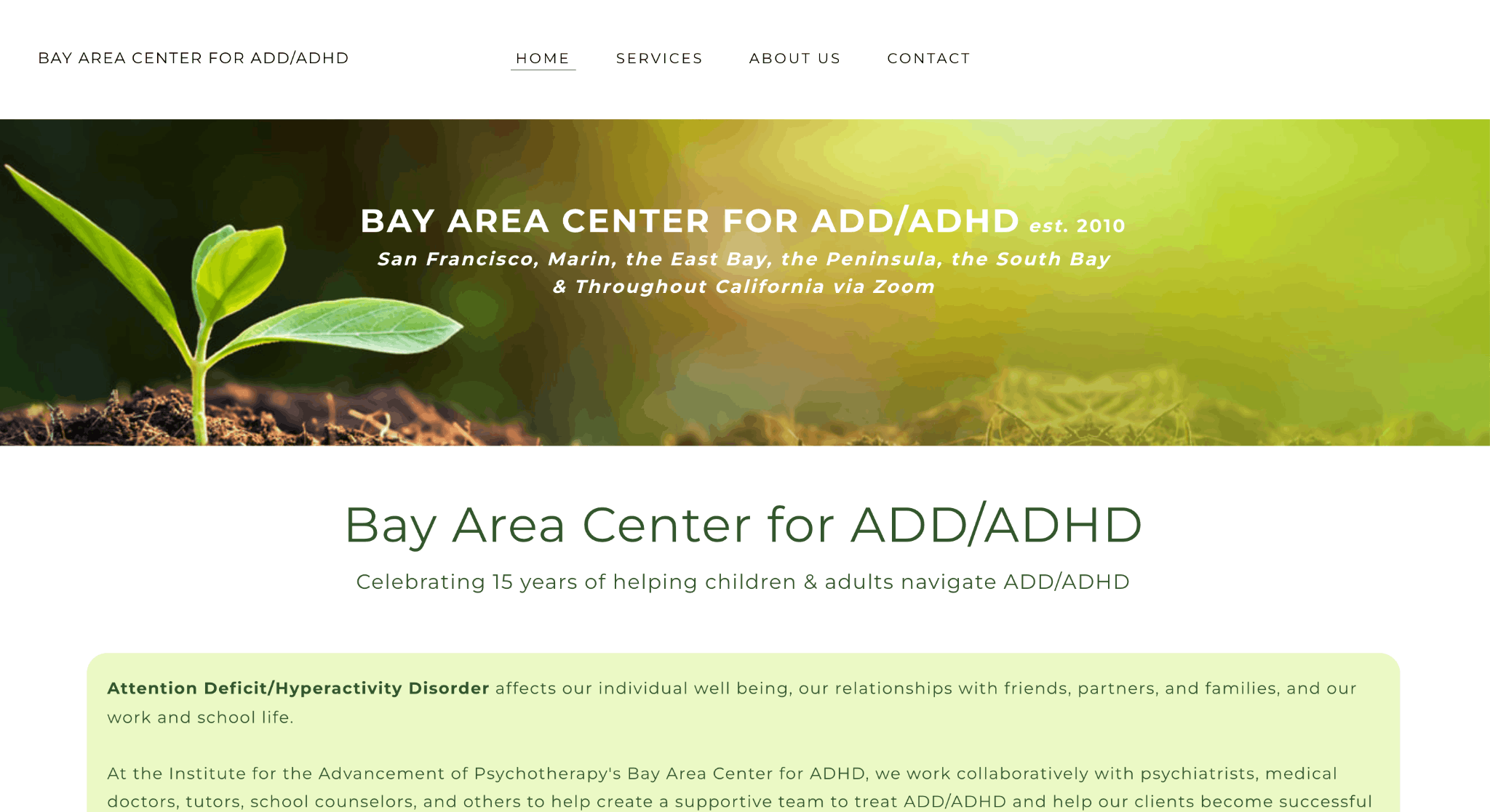 Bay Area Center for ADD/ADHD
